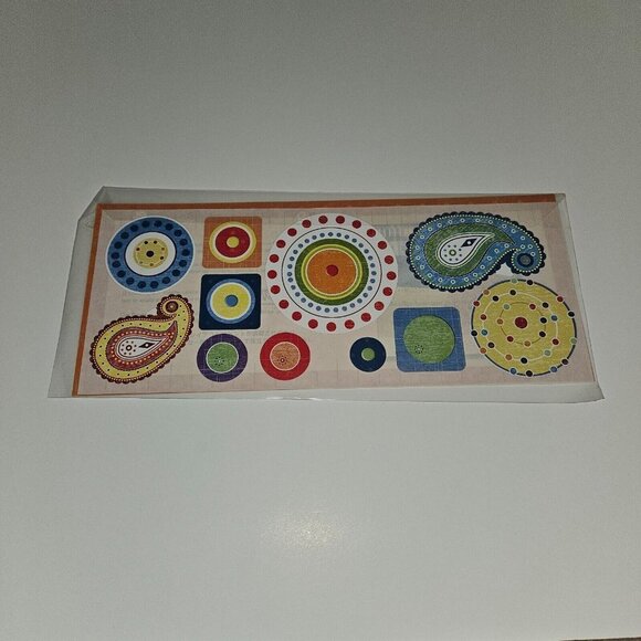 NEW Creative Memories Jumbo Great Lengths Everyday Designs Sticker Sheet Circles - Picture 4 of 4